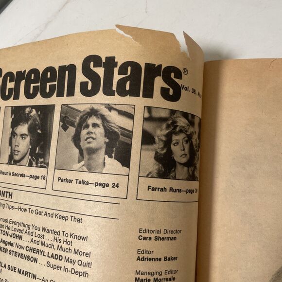 1978 Screen Stars Magazine Shaun Cassidy Vintage Youth Humor Cher Cheryl Ladd - Picture 6 of 13